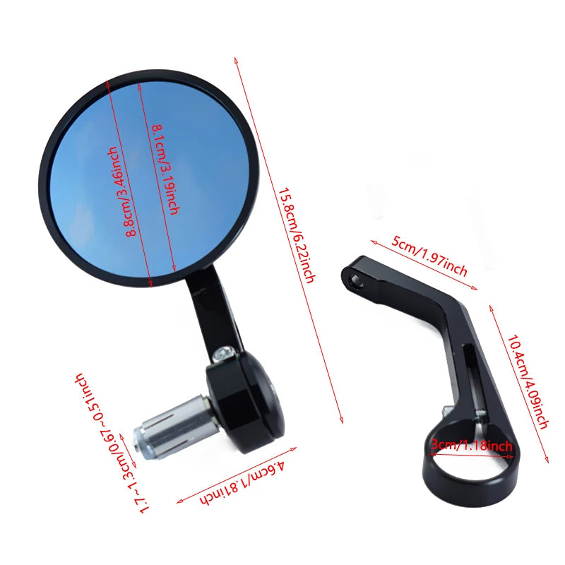 Bar End Side Mirrors