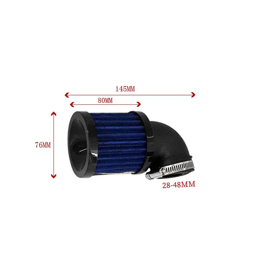 90° Bend Air Intake Filter (Mushroom Type)
