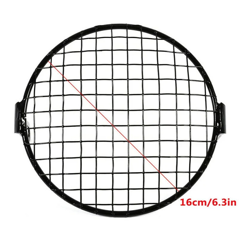 6.5" Universal Headlight Protector Retro Grill Light